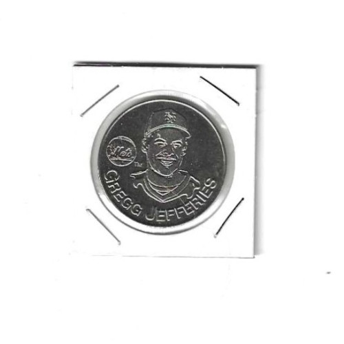 Gregg Jefferies 1991 Starting Lineup Medal Token San Francisco 49ersHall of Fame