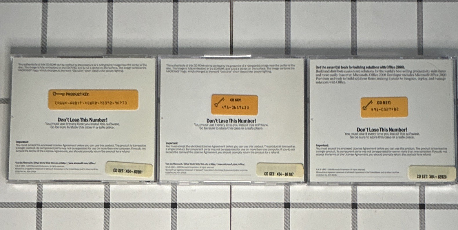 Microsoft Office 2000 Premium 2CD + Developer Tools CD, Windows, English (1 PC)