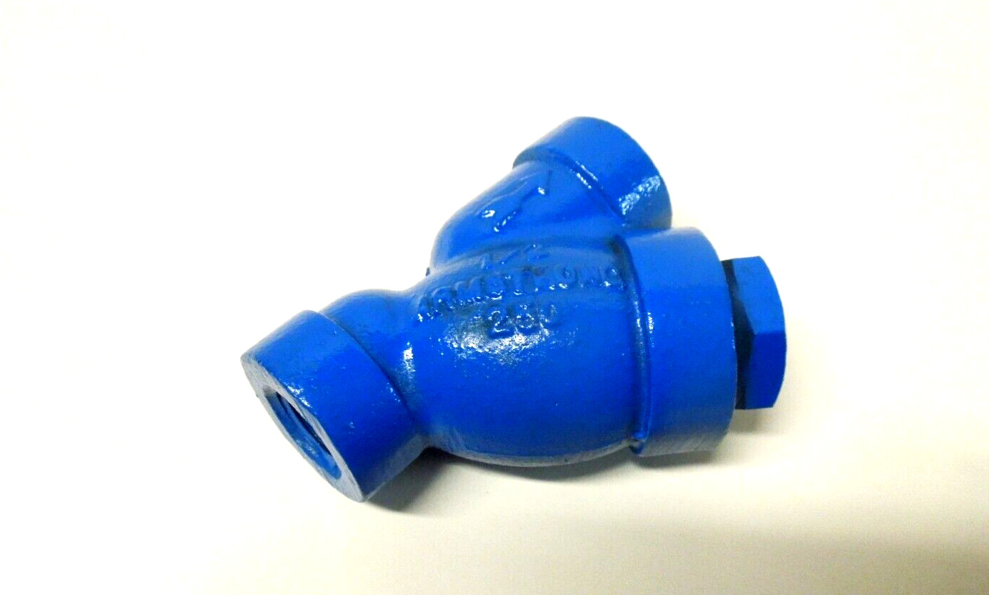 Armstrong CA41SC 1/2" NPT 250 SWP Cast Iron Body Wye Strainer, Stainless Screen
