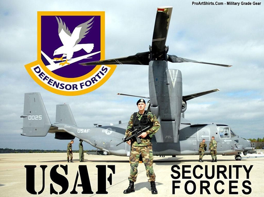 US AIR FORCE SECURITY FORCES BLACK WOOL BERET