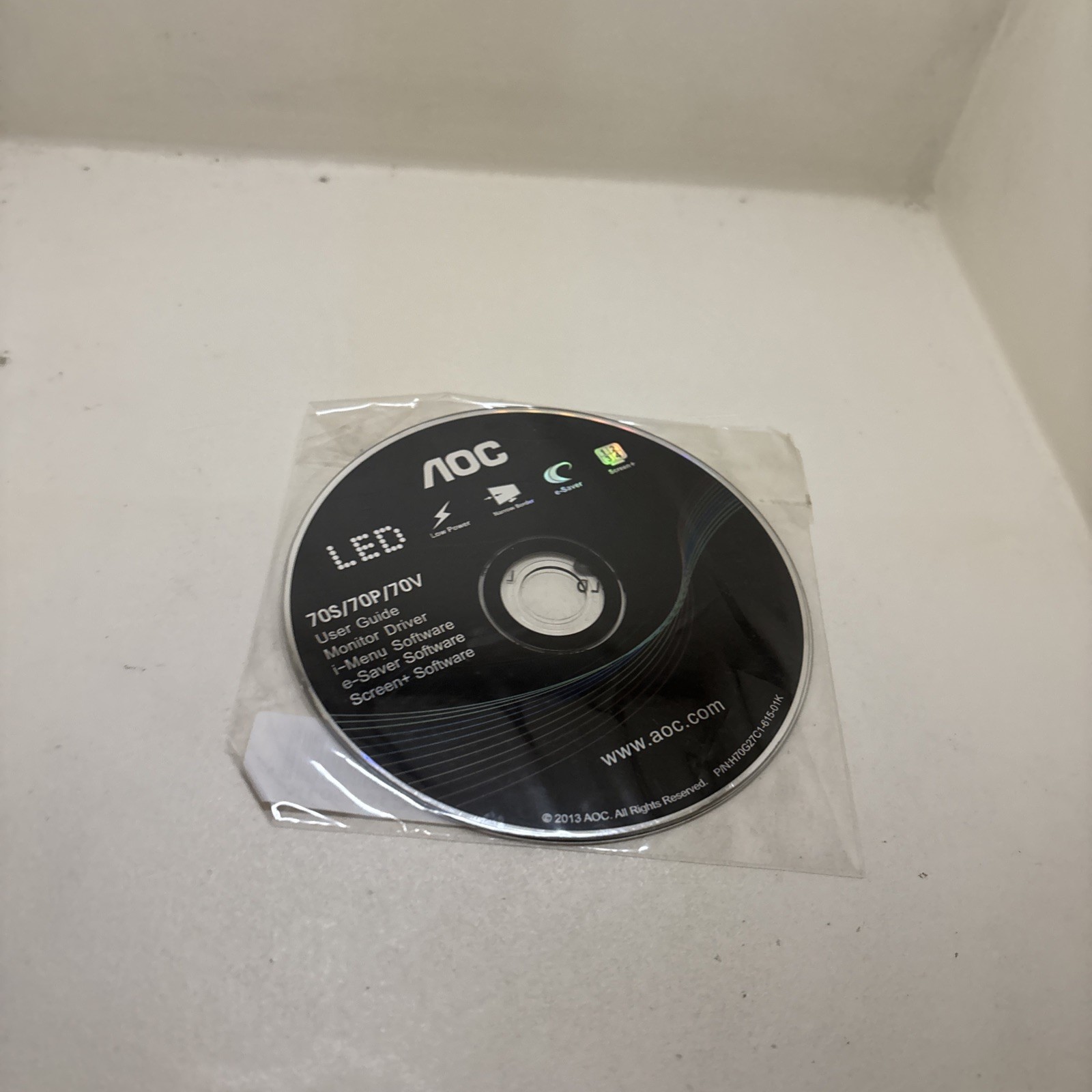 AOC 70S / 70P / 70V Monitor Driver & Software CD Disc • User Guide • OEM
