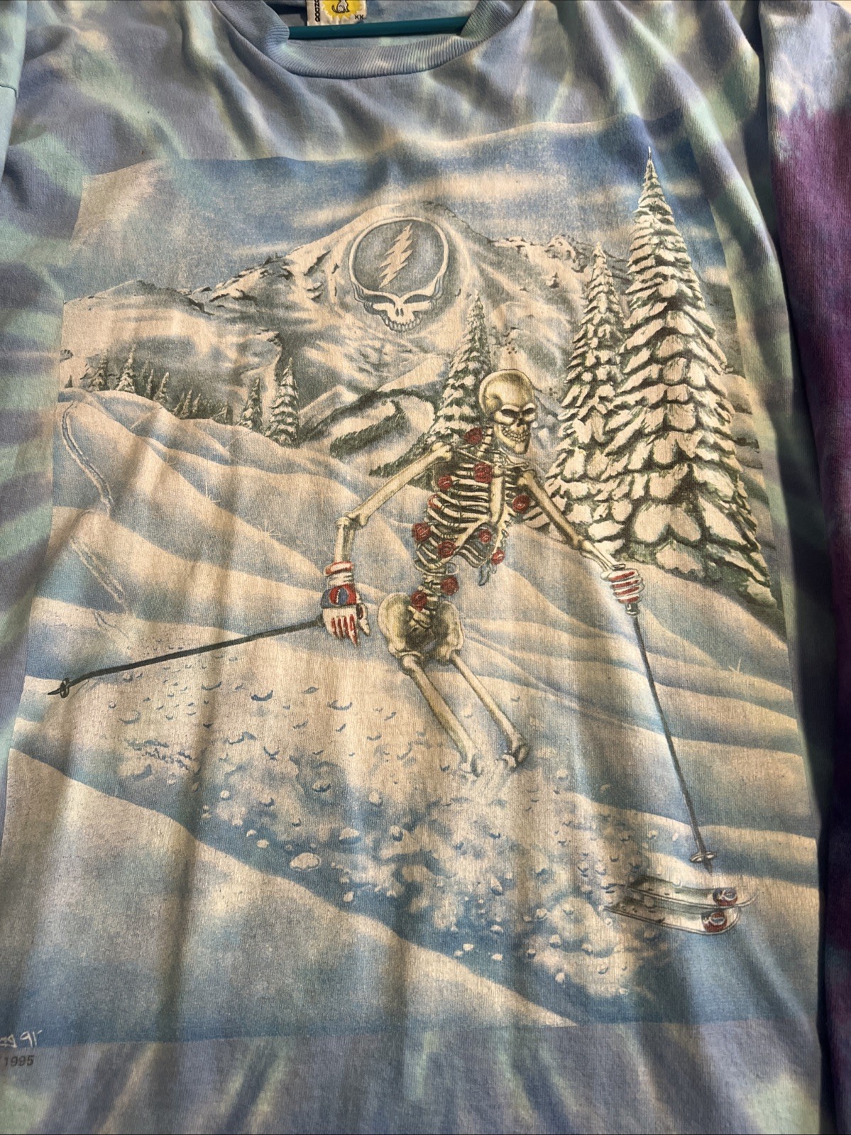 1995 Vintage Grateful Dead Winter Long Sleeve sundog tag