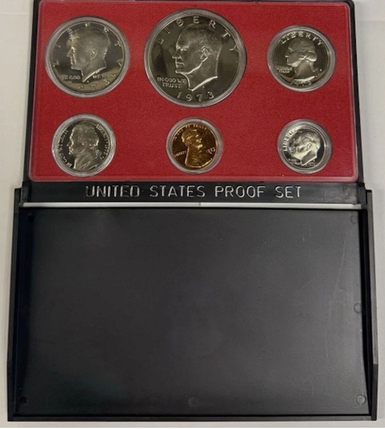 1973 S Proof Set U.S. Mint display case Free Shipping #1719