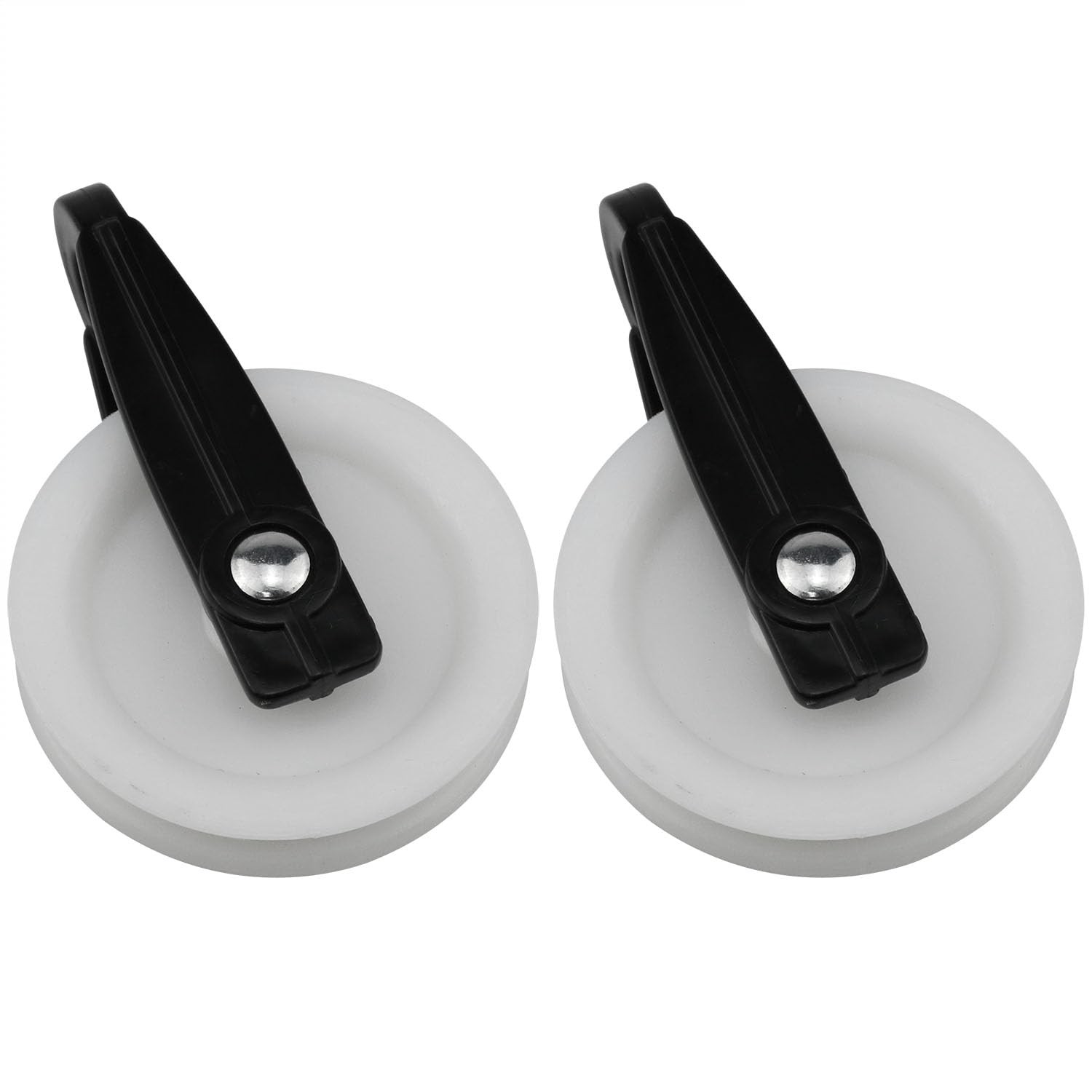 2 PCS Nylon Clothesline Pulley 2-1/2-inch Diameter Nylon Pulley Outdoor Cloth