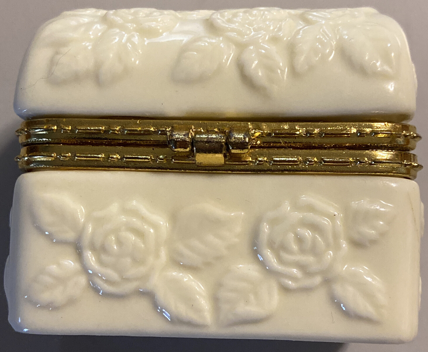 Formalities Porcelain Floral Chest Trinket Box