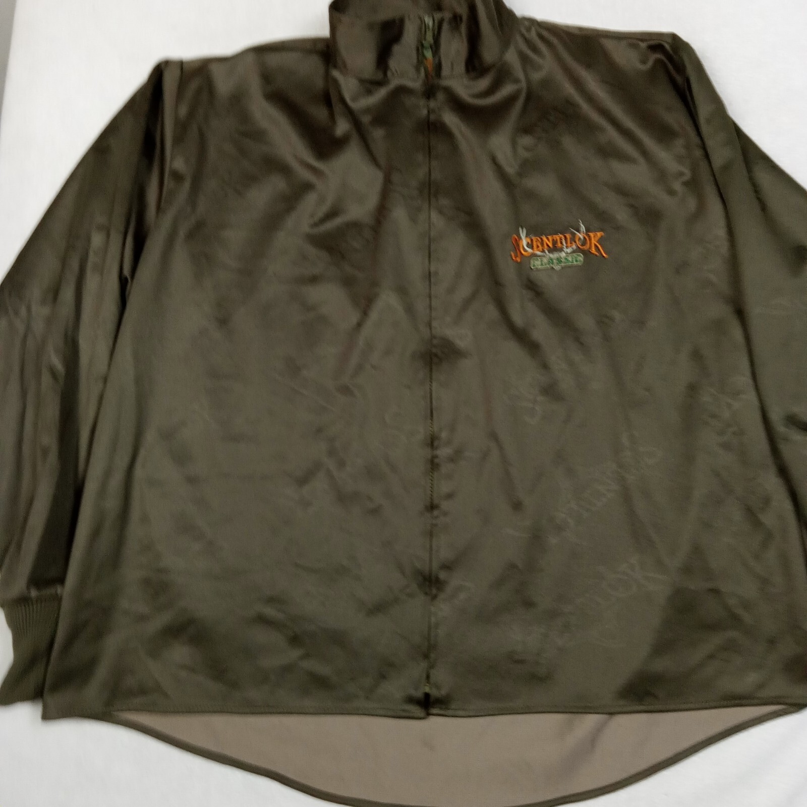 Vintage Scent Lock Logo Green Full Zip Lightweight Jacket Mens XL