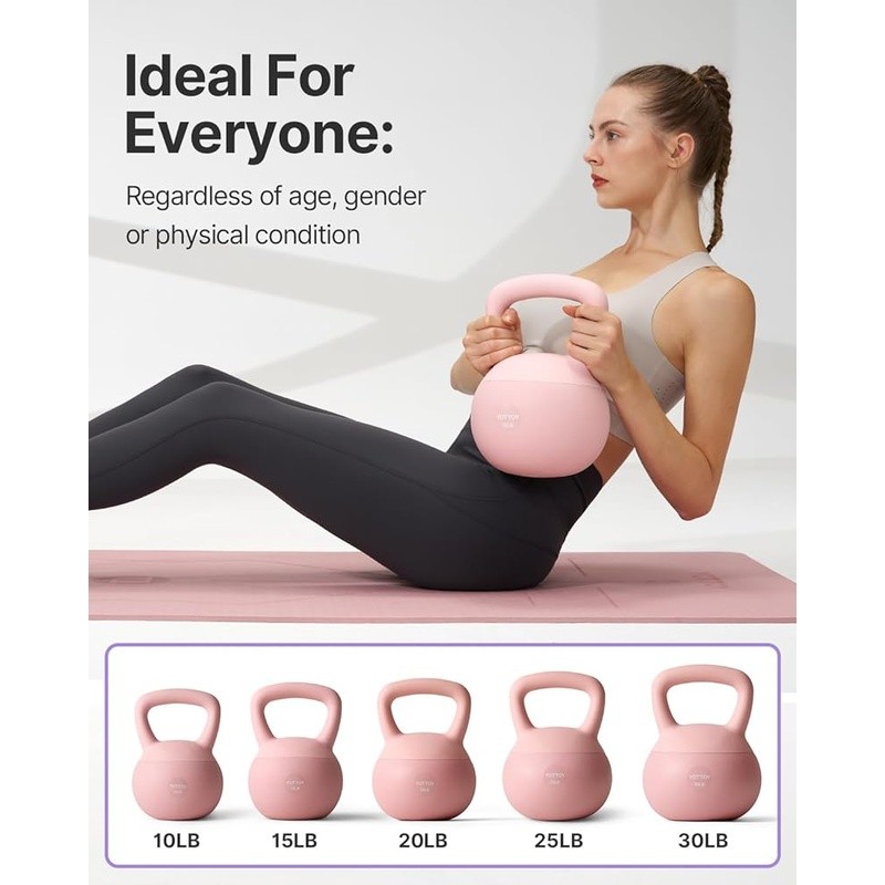 Soft Kettlebell Shock Absorbing Non-Slip Handle Versatile Training Tool Home Gym