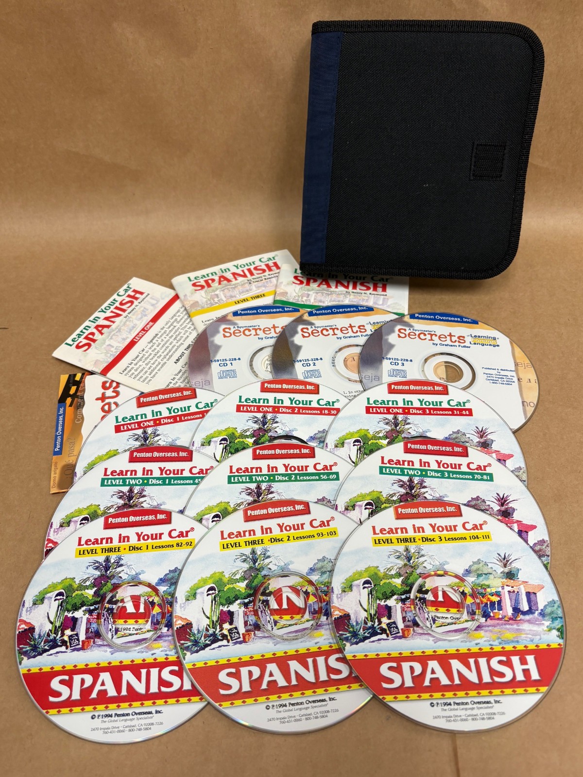 Learn In Your Car Spanish Levels 1-3 & Spymasters Secrets if Learning A Language