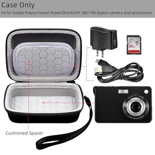 Carrying & Protective Case for Digital Camera Compatible with Kodak Black