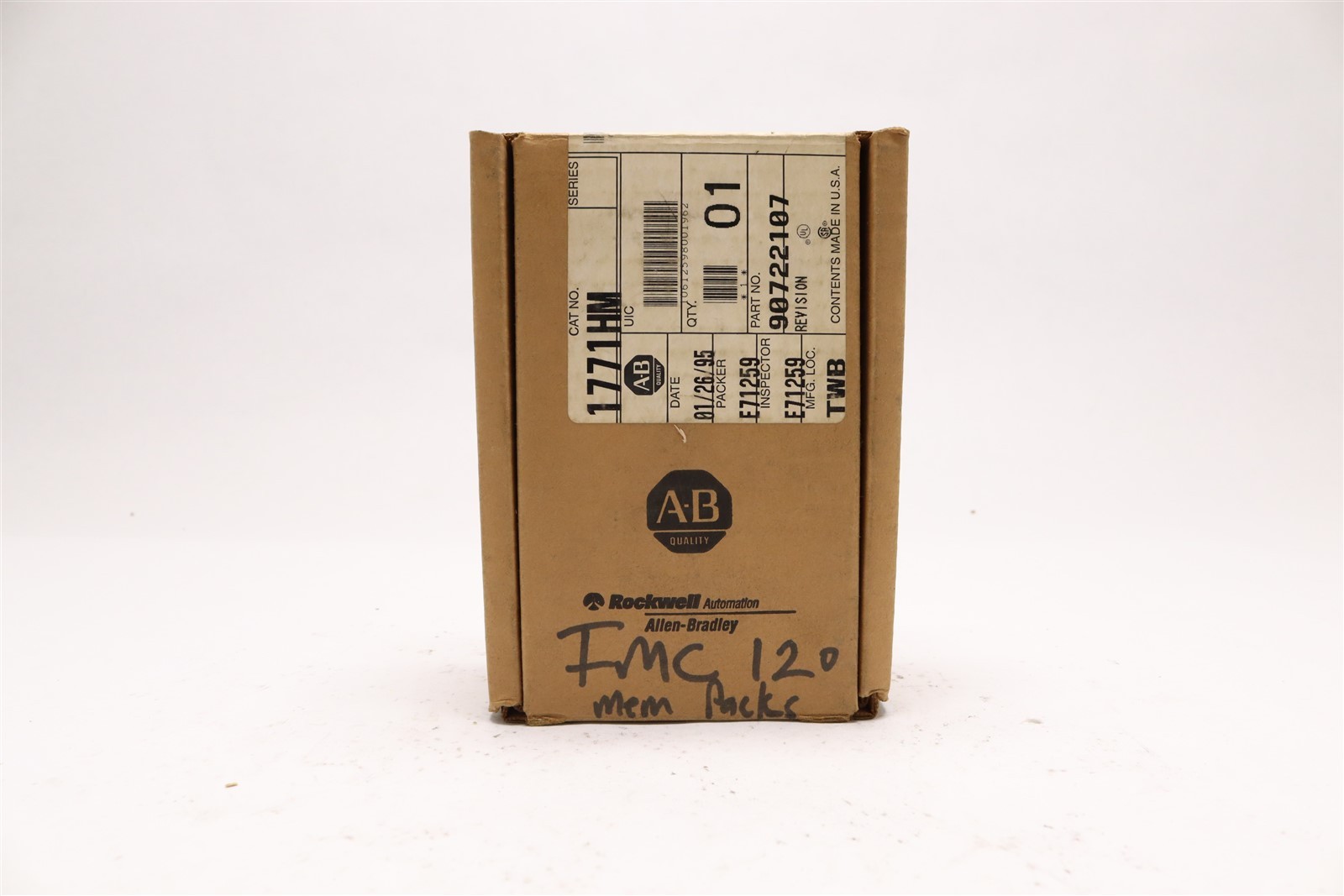 ALLEN BRADLEY MEMORY CARTRIDGE MODULE 1771-HM