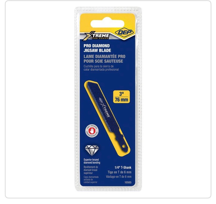 QEP Xtreme Pro Series Diamond Jigsaw Blade, 3-Inch / 76 mm, Model: # 10585