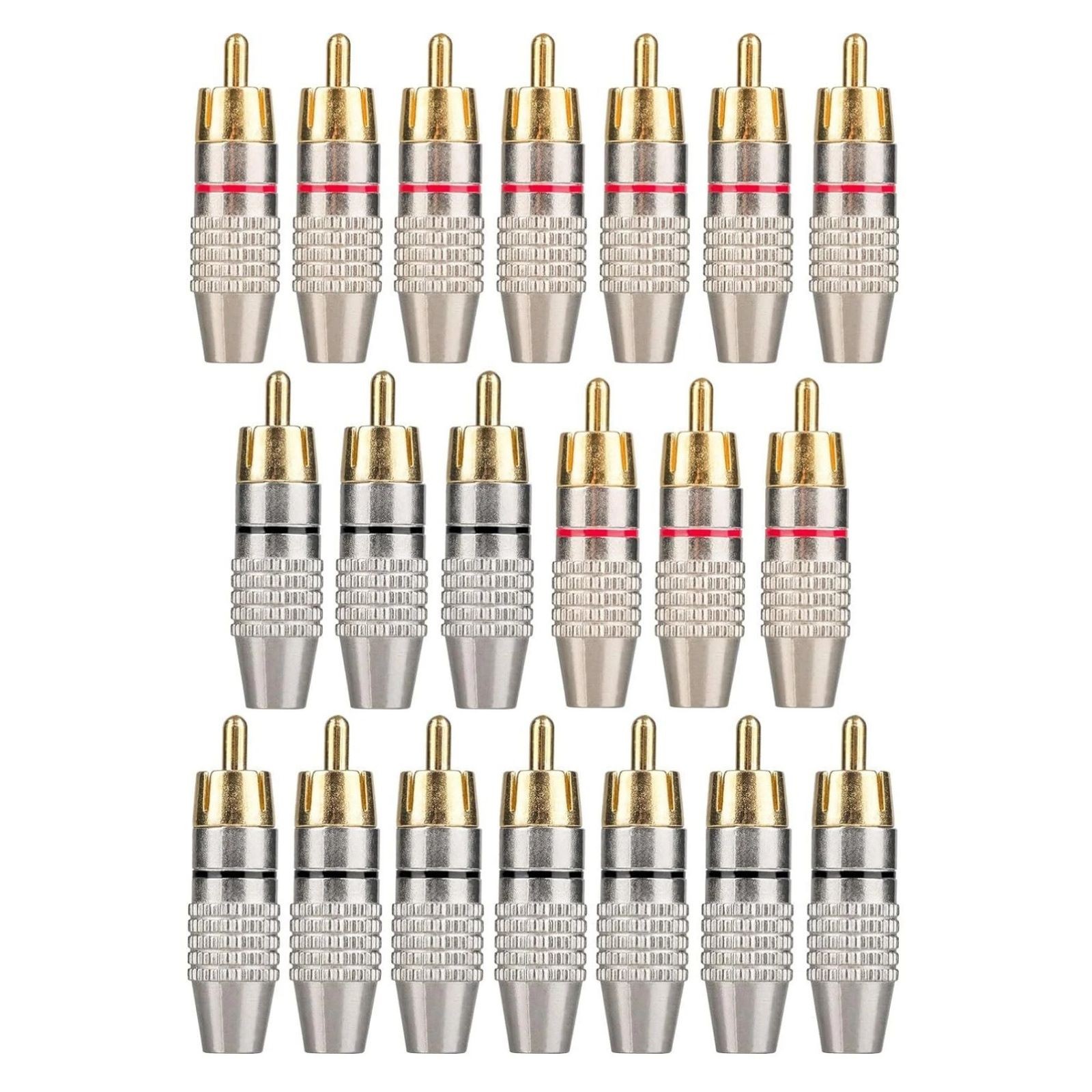Anti-corrosion RCA male plug Audio Video Cable Adapter Connector Speaker