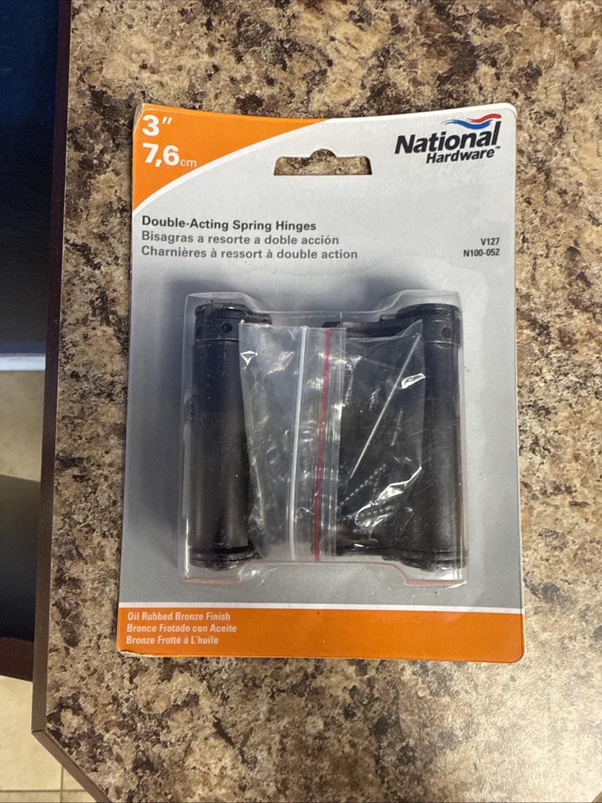 National Hardware Hinge Oil Rubbed Bronze 3" N100-052