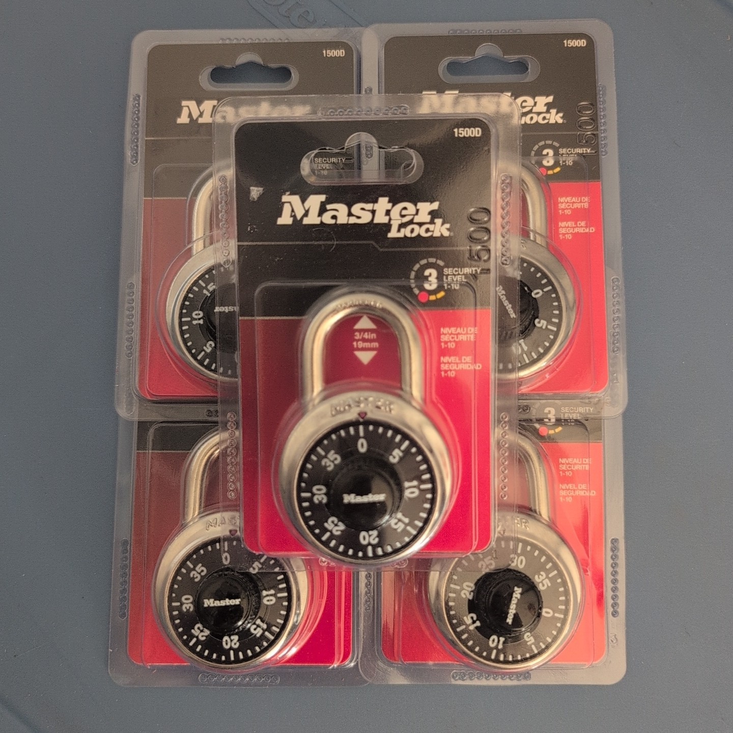 Lot of 5 Master Locks - Brand New - School Locker Combination Lock - 5 In Total