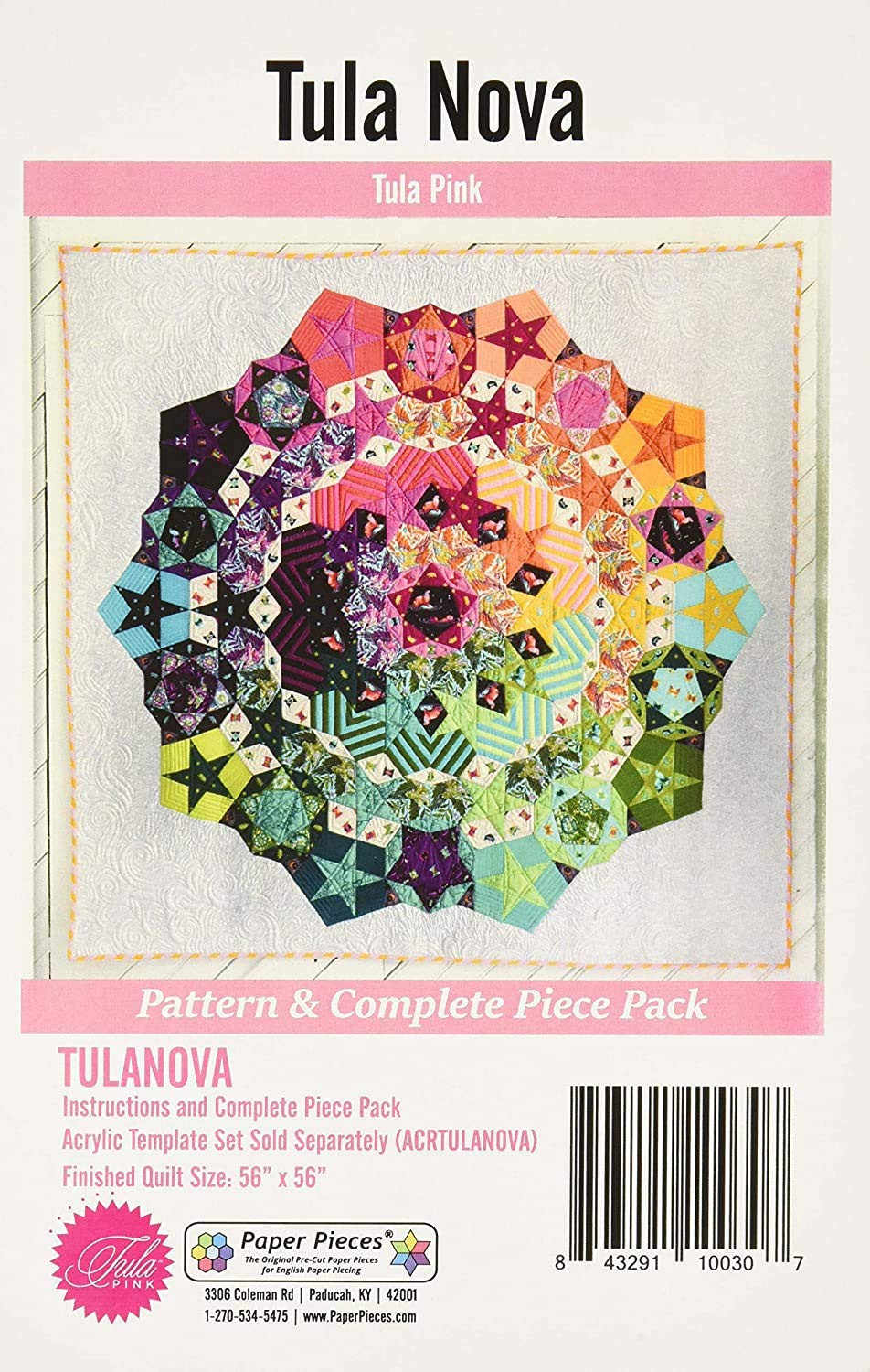 Complete Tula Nova Bundle - Tula Nova Quilt Pattern + Acrylic Templates