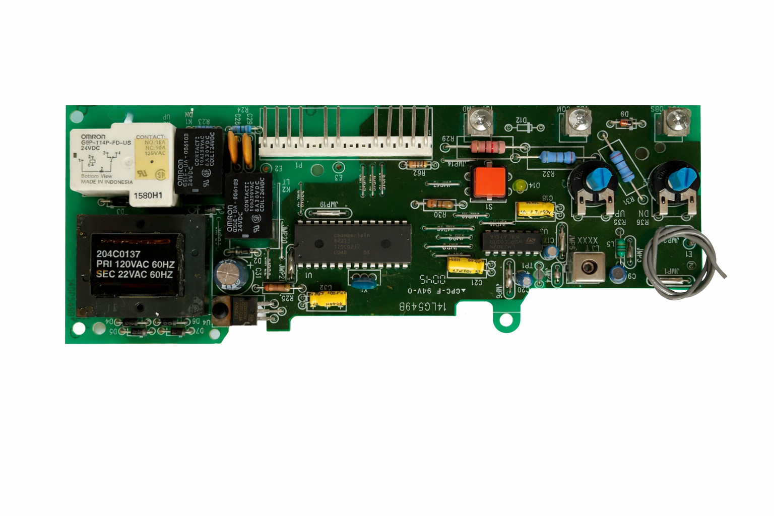 41A5021-1I REBUlLT Liftmaster Chamberlain Craftsman  Circuit Board Red Button 🟥