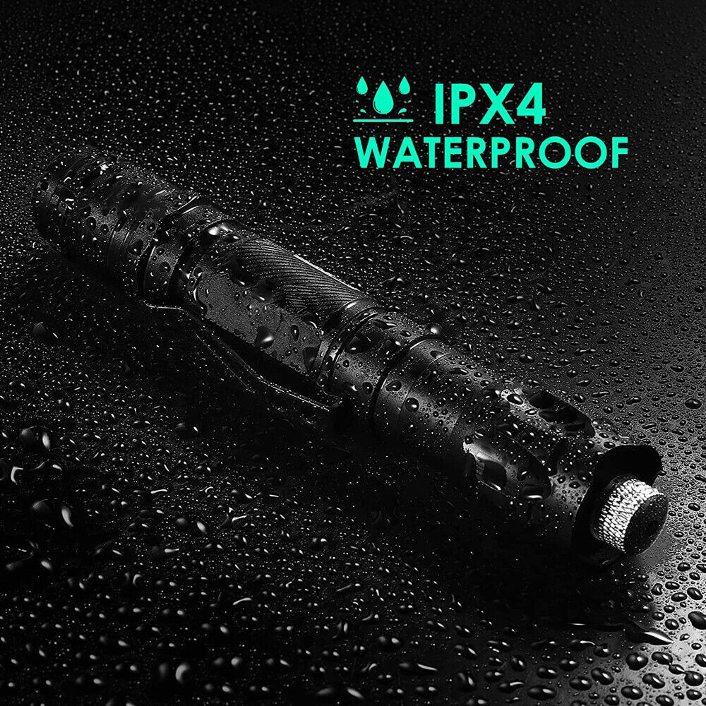 2PCS 6000Mile Green Laser Pointer Flashlight Visible Beam Light + Battery