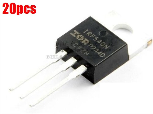 20Pcs IRF540N IRF540 Power Mosfet 33A 100V N-Channel TO-220 New Ic cb