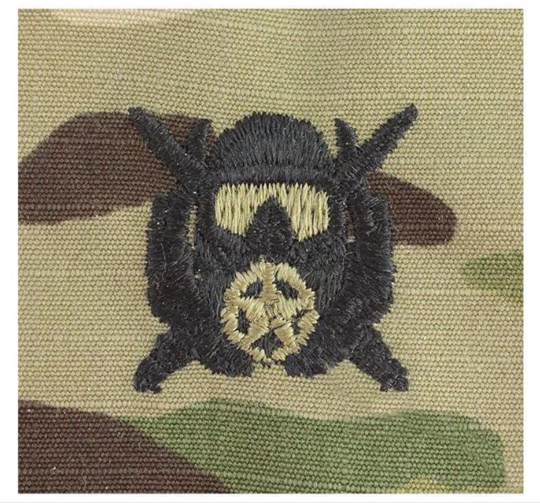 ARMY EMBROIDERED BADGE ON OCP SEW ON: DIVER - SPECIAL OPERATIONS SUPERVISOR