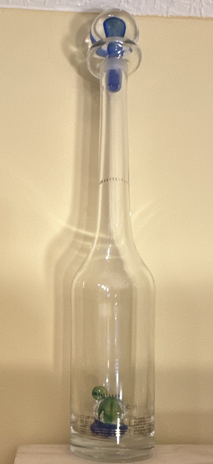 EMPTY Tres Cuatro y Cinco 3 4 y 5 Extra Añejo Tequila Decanter w/ Stopper