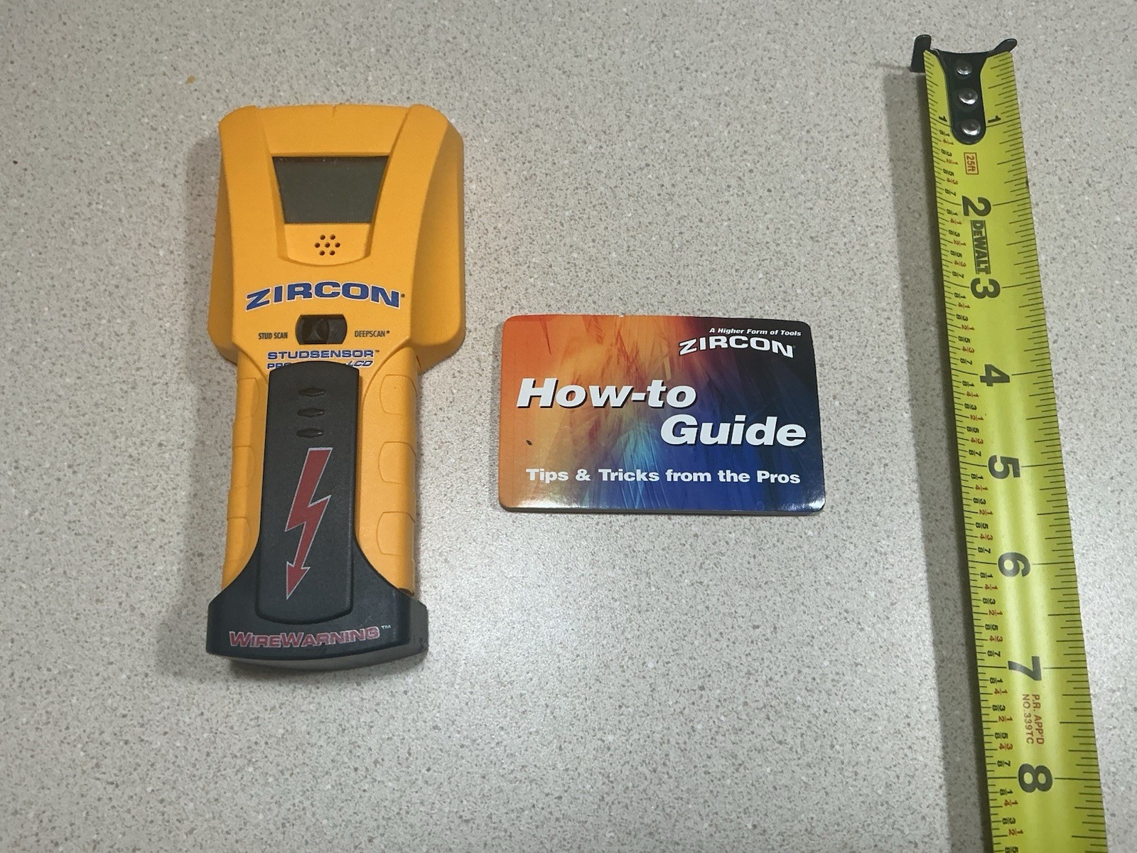 Zircon Stud Sensor Pro LCD Stud Finder New No Box. Instructions Included