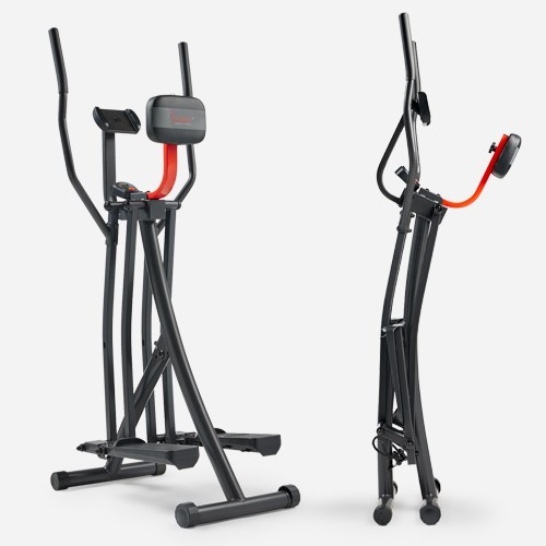 Smart Foldable Air Walk Elliptical Ski Glide Cross Trainer Adjustable Resistance
