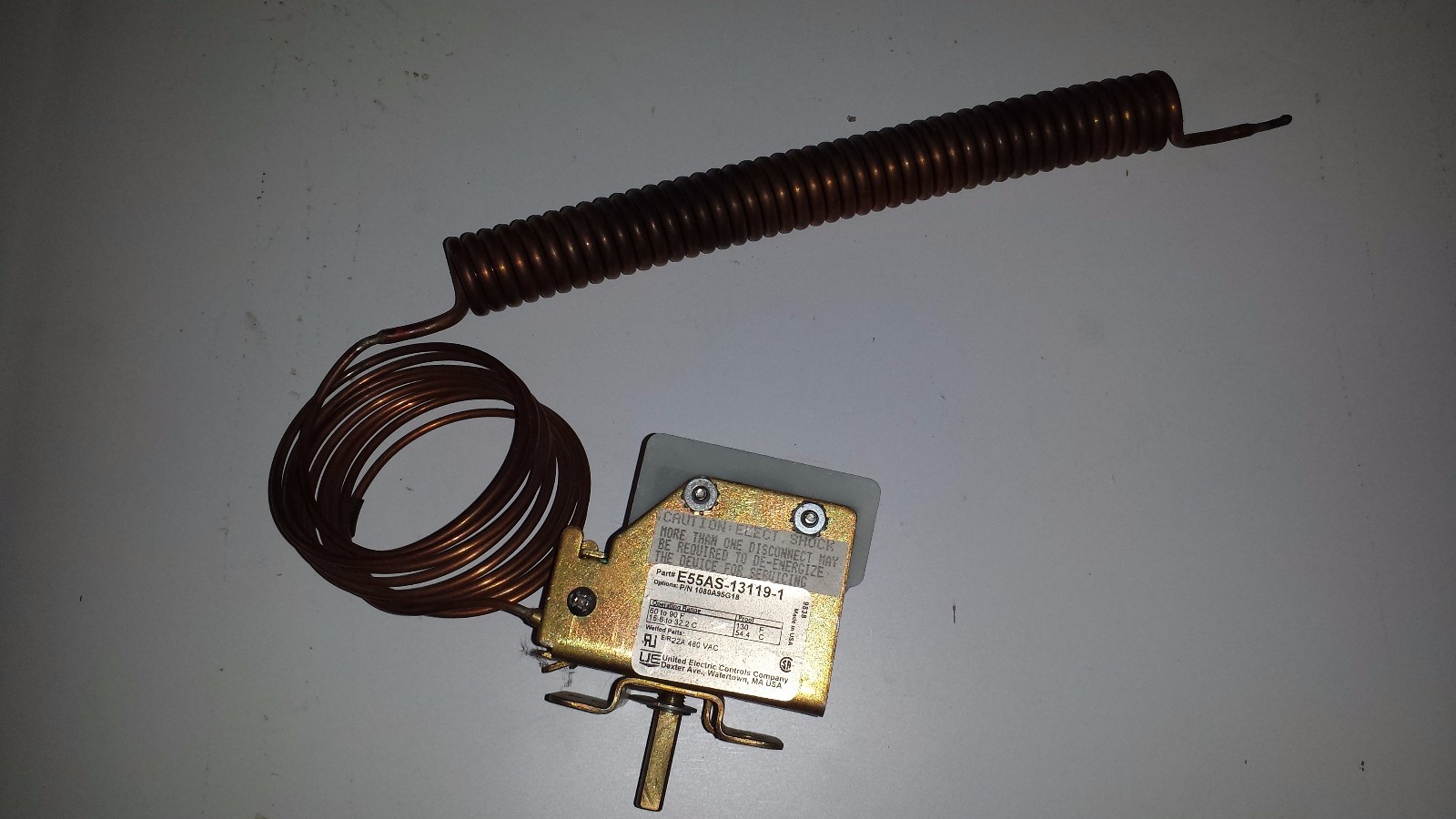United Electric Controls Temperature Controller E55AS-13119-1