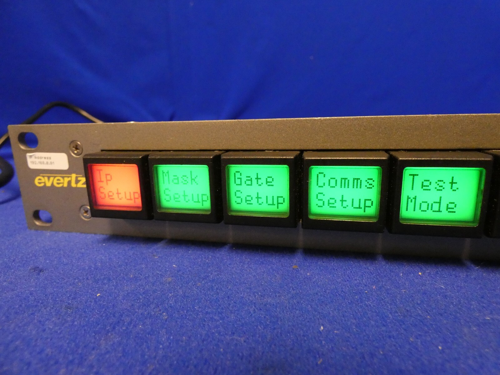 Evertz CP-1000E Quartz Router Control Panel