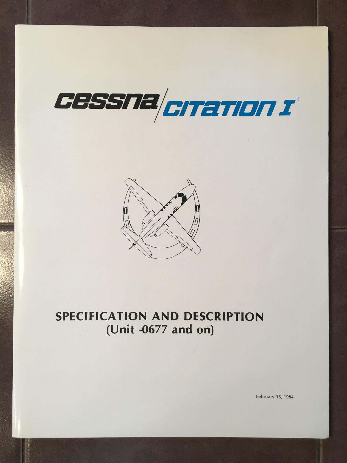 Cessna Citation I Model 500, sn 0677 & On, Specification/Description Booklet