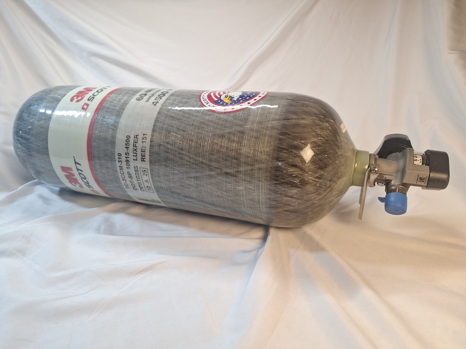 Scott Safety 804722-01 SCBA Carbon Fiber Cylinder 4500 PSI 45 Min Luxfer 10/25