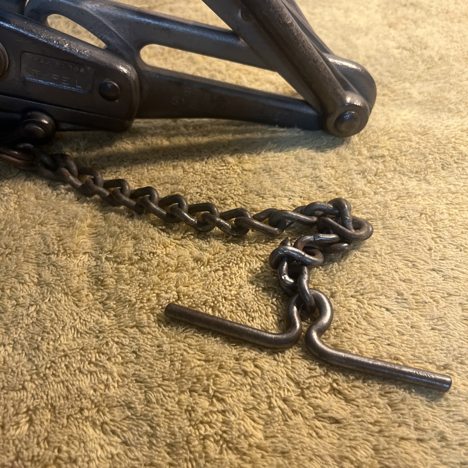Vtg 1960's Crescent Tool Co Bell System Cable Wire Puller 4-67 Type L Max 5000#