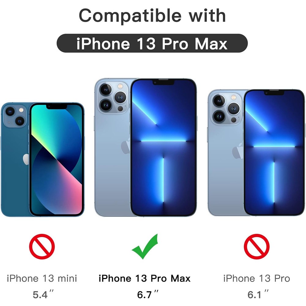 2pcs For Apple iPhone 13 Pro max Tempered Glass Screen Protector Anti Scratch