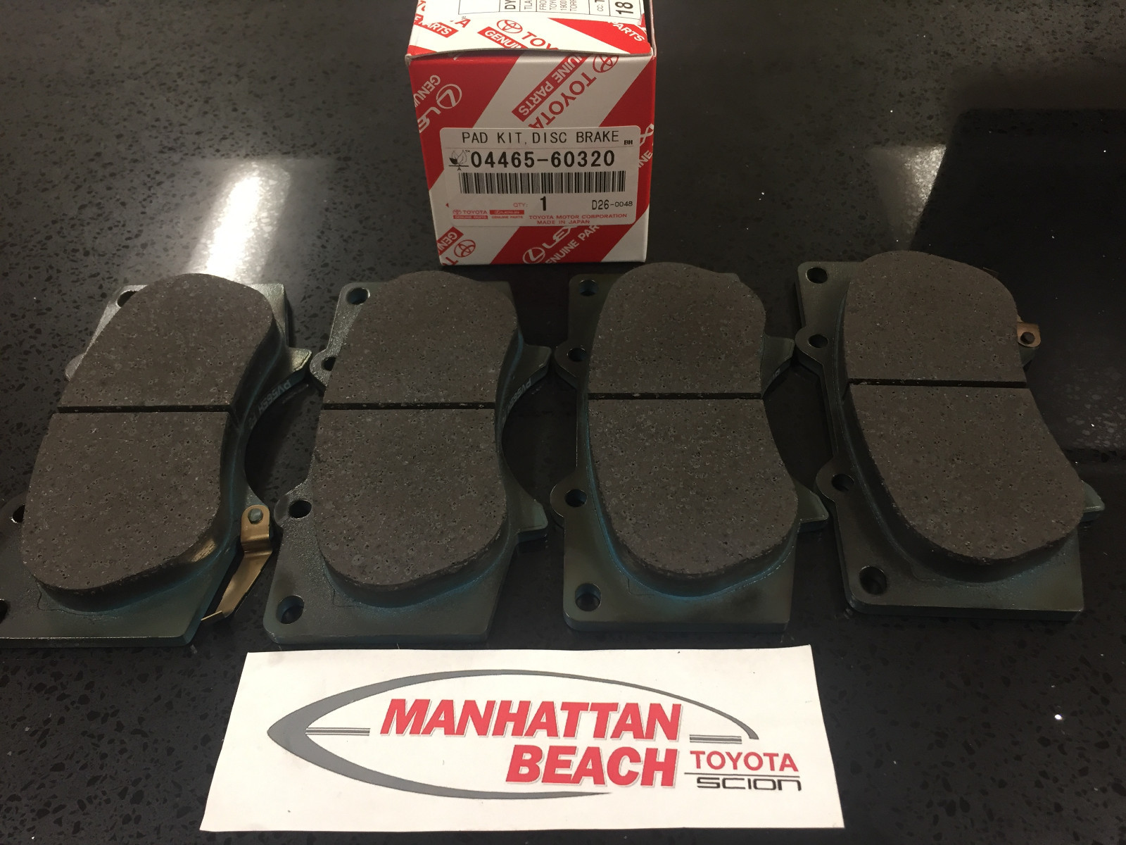 2010-2019 4RUNNER Front Brake Pads Genuine Toyota OEM 04465-60320