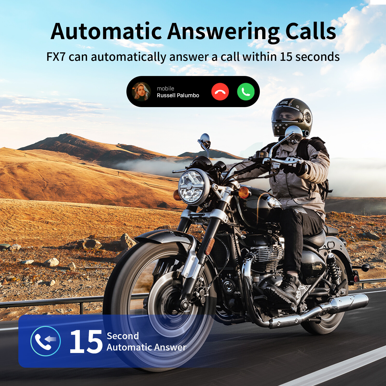 FOD FX7 Intercom Motorcycle Headset Bluetooth Intercoms MESH 10 Riders