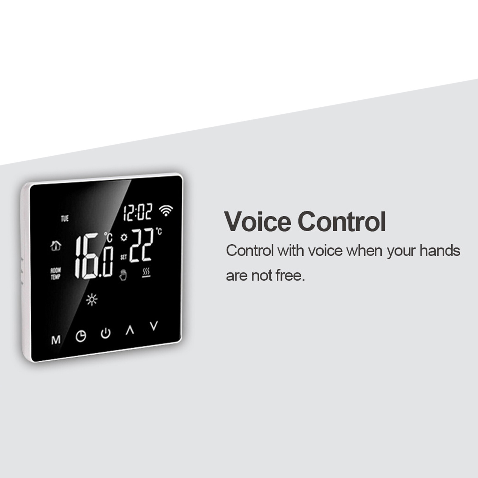 Smart Home Thermostat Programmable Wireless Room Sensor Digital App Control.