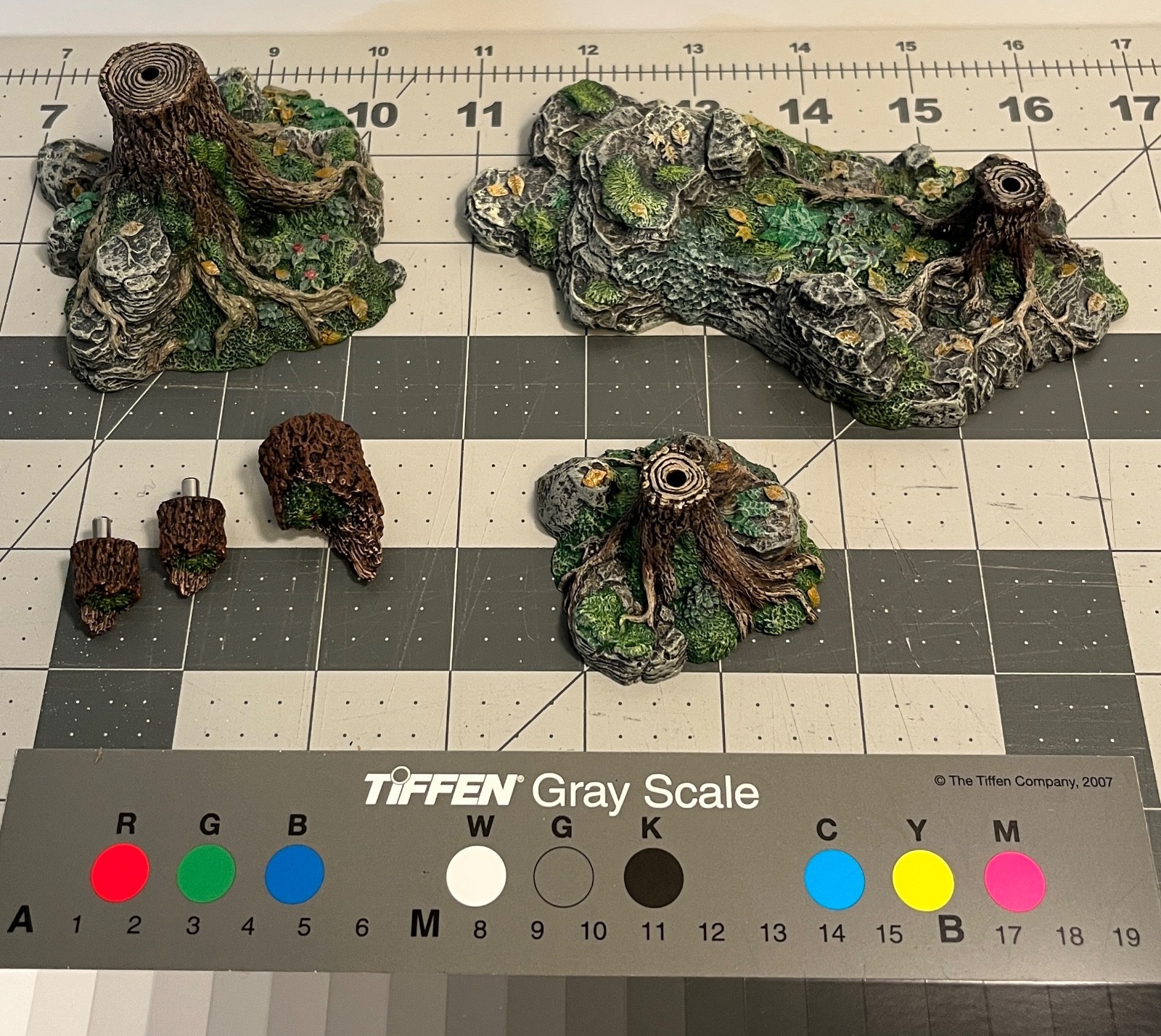 Dwarven Forge Forest Stump Lumps scatter bases and stump toppers trees rocks