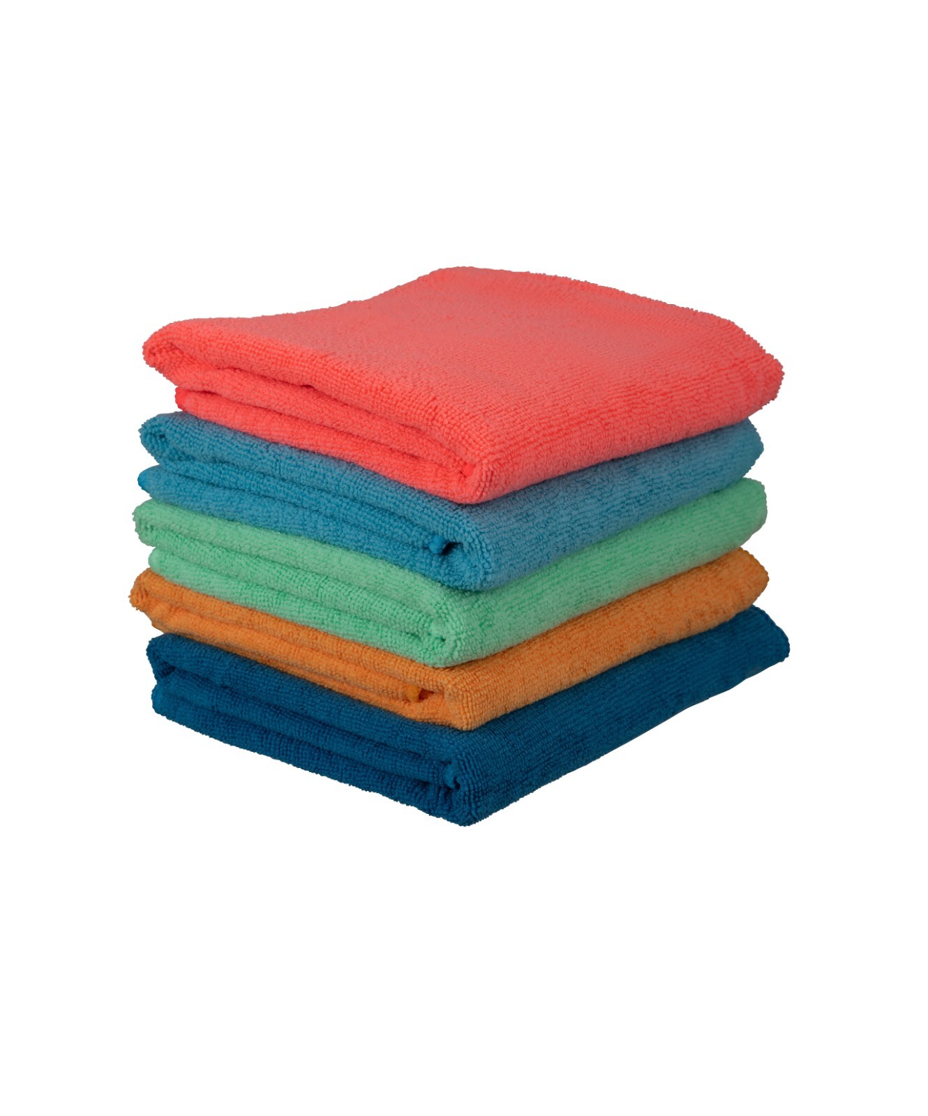 Superio Microfiber Cloths, Colored Cleaning Cloths High Absorbent Wash Cloths 10