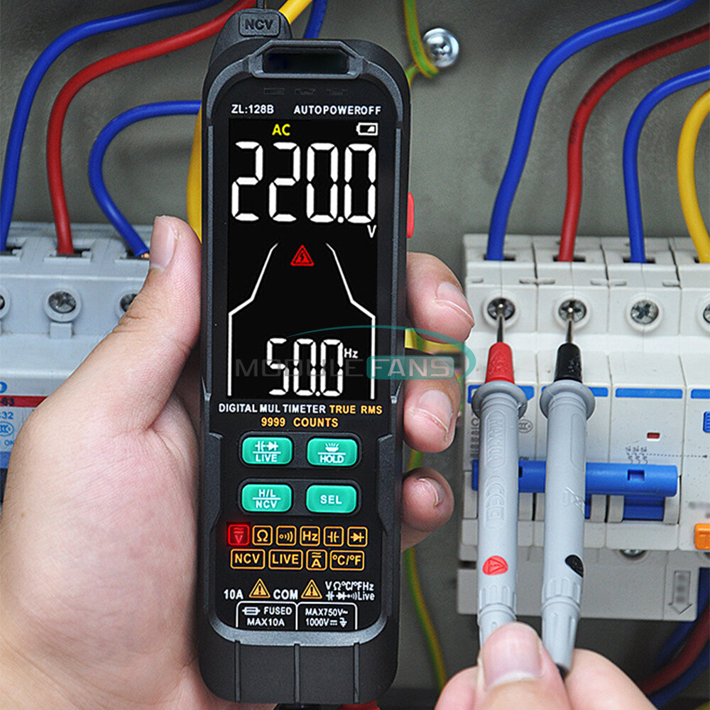 Digital Multimeter Voltage Current Capacitance Frequency Diode True RMS Tester