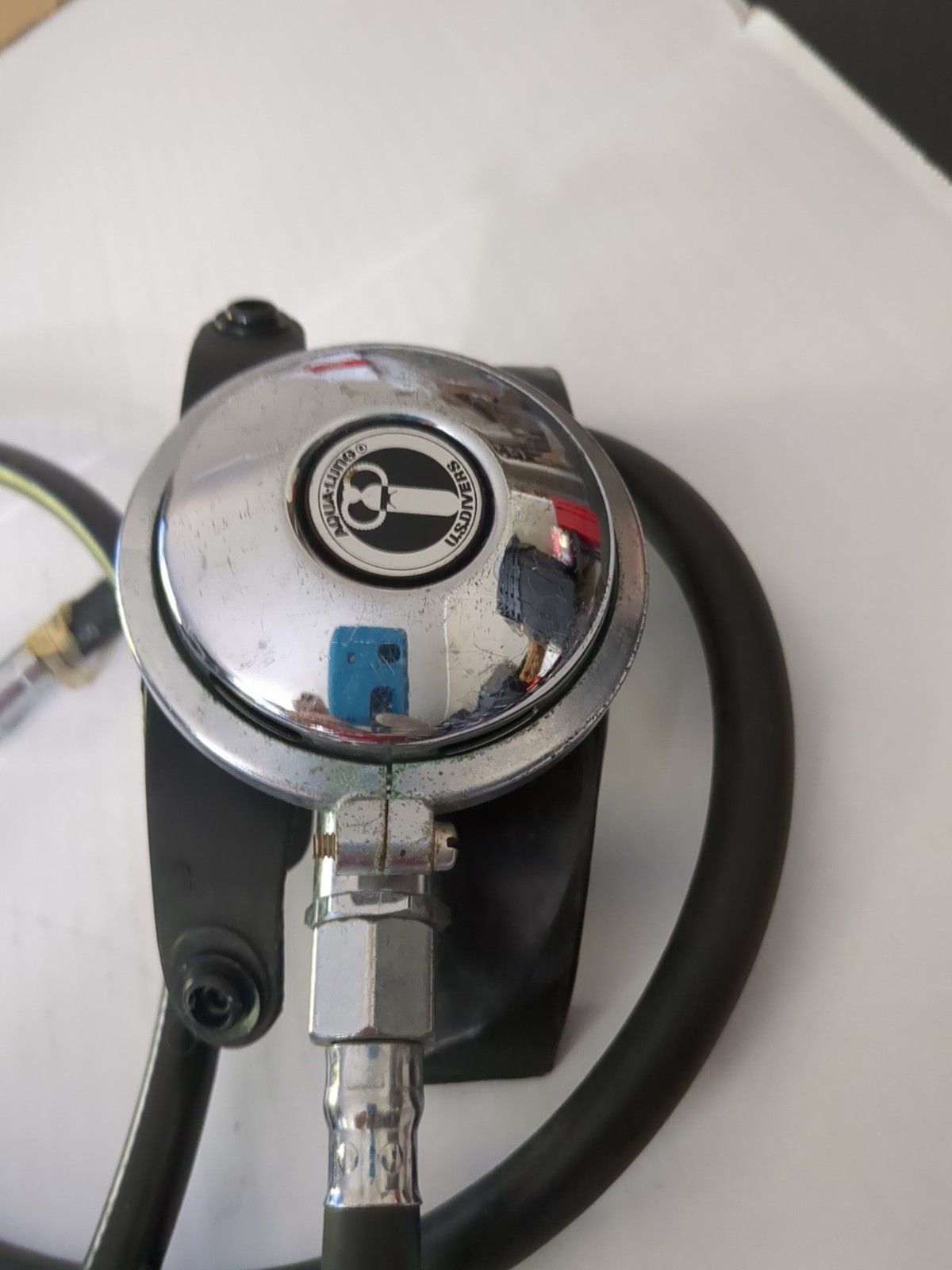 US AQUA-LUNG U.S. DIVERS Stage Regulator Set with conshelf 14 READ FULLY