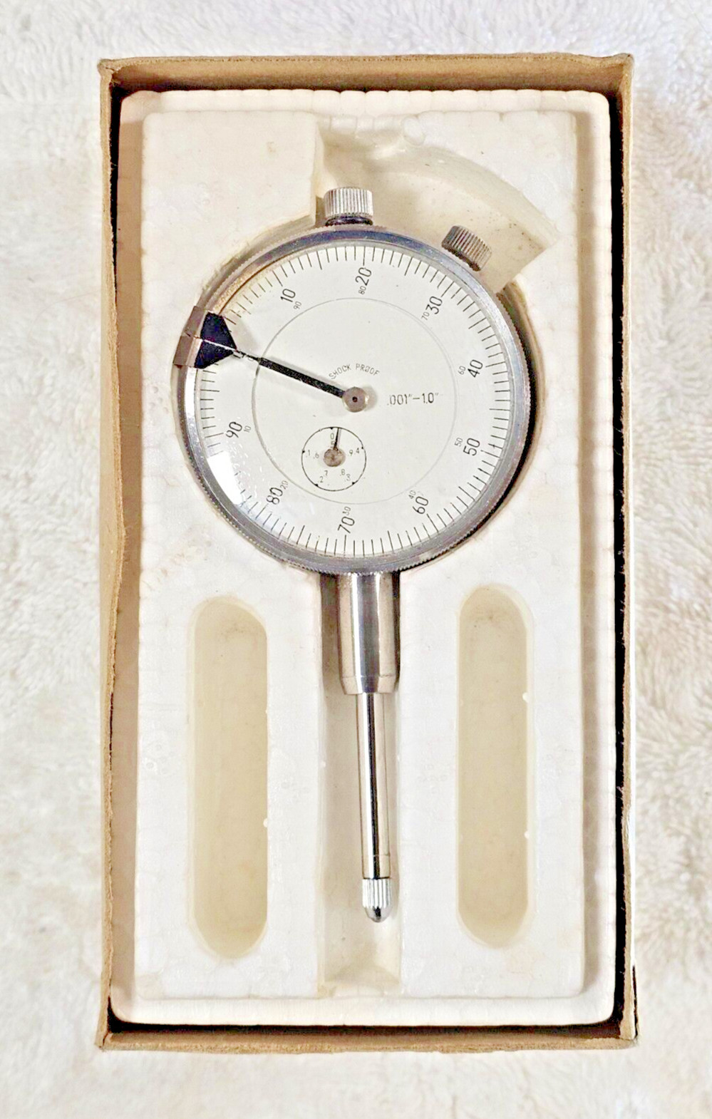General Tools MG1780 UltraTest Plunger Dial Indicator .001" Shockproof w/ Box
