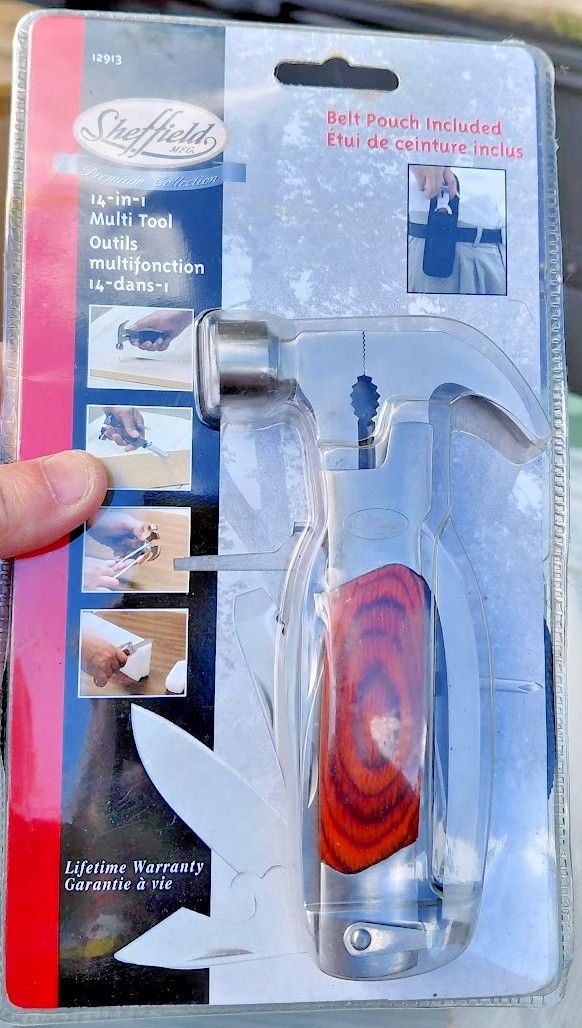 Sheffield 12913 14-in-1 Hammer Multi Tool, New