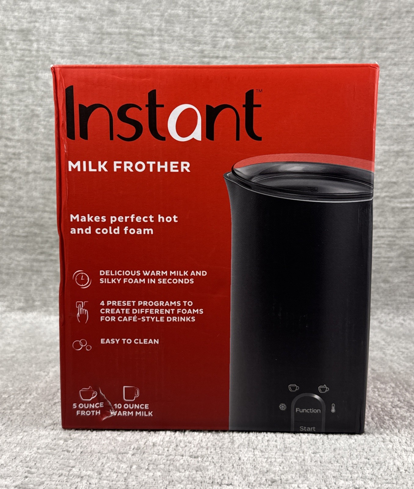 Instant Pot 4 in 1 Electric Milk Frother and Warmer 10oz Automatic Foam Maker