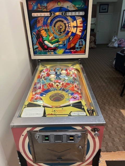 bally time zone pinball machine