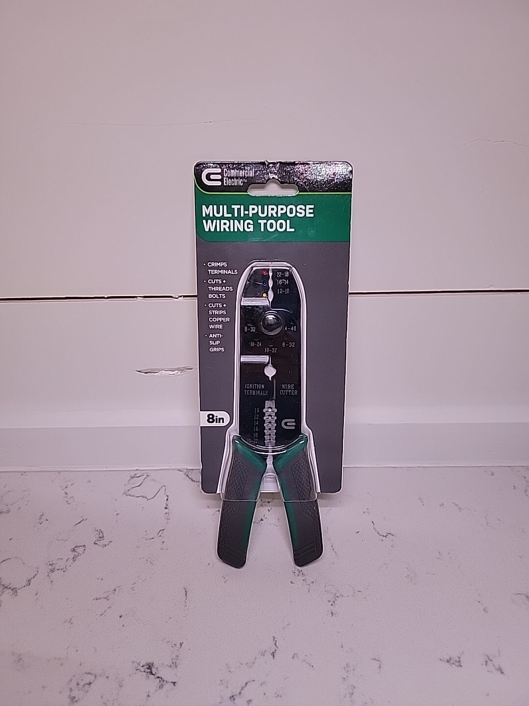 Commercial Electric 8" Multi-Purpose Wire Stripper Wiring Tool Precision Ground