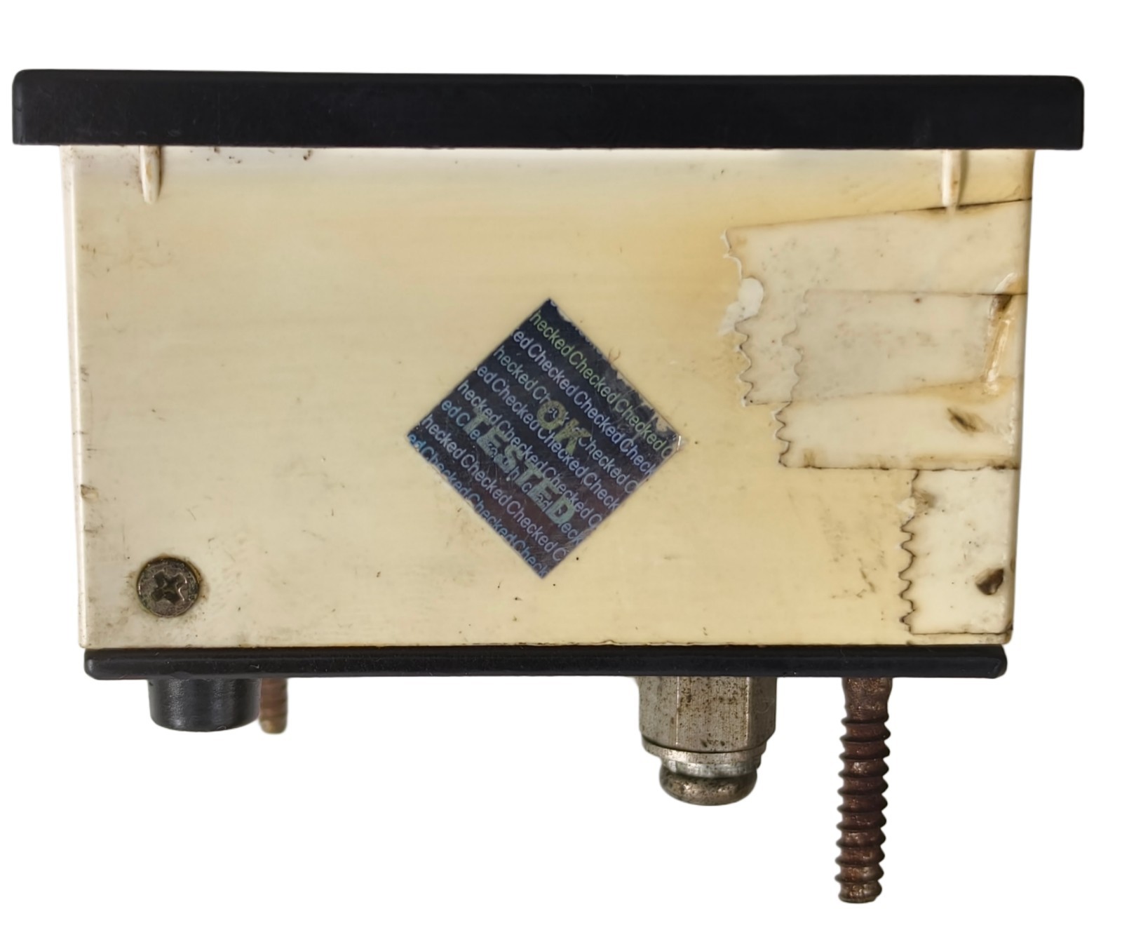 Meco M72 100V DC Moving Coil Din Voltmeter Panel Analog 90° Deflection 72x72mm