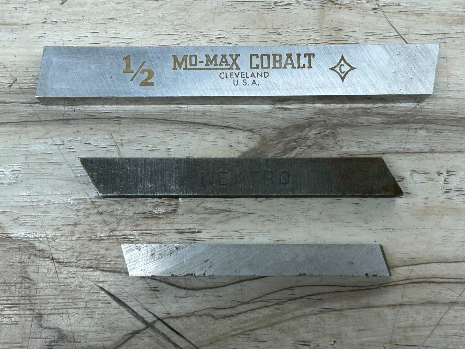 Mix Brands 1/2" 3/8" 5/16" High Speed Lathe Cutting Tool Blank Bits Set Of 3