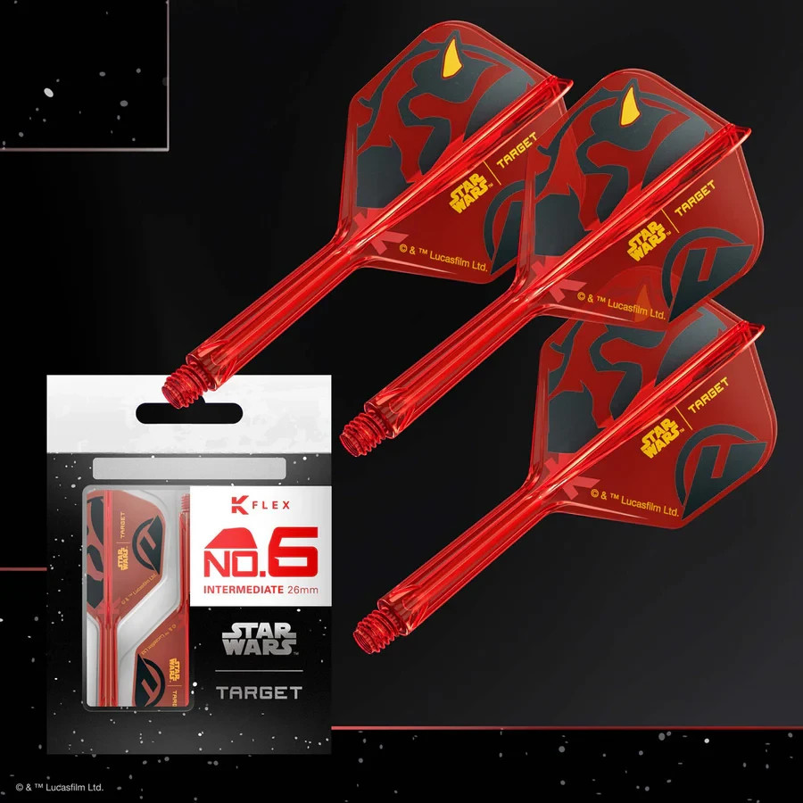 TARGET  STAR WARS DARTH MAUL K-FLEX 1 PIECE INTERMEDIATE SHAFT & NO6 FLIGHT