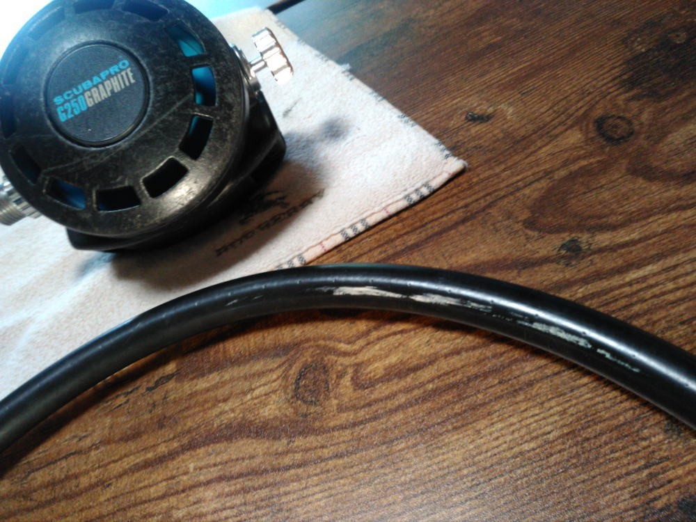 Scubapro G250 GRAPHITE Second-Stage. Pressure checked; no air leaks