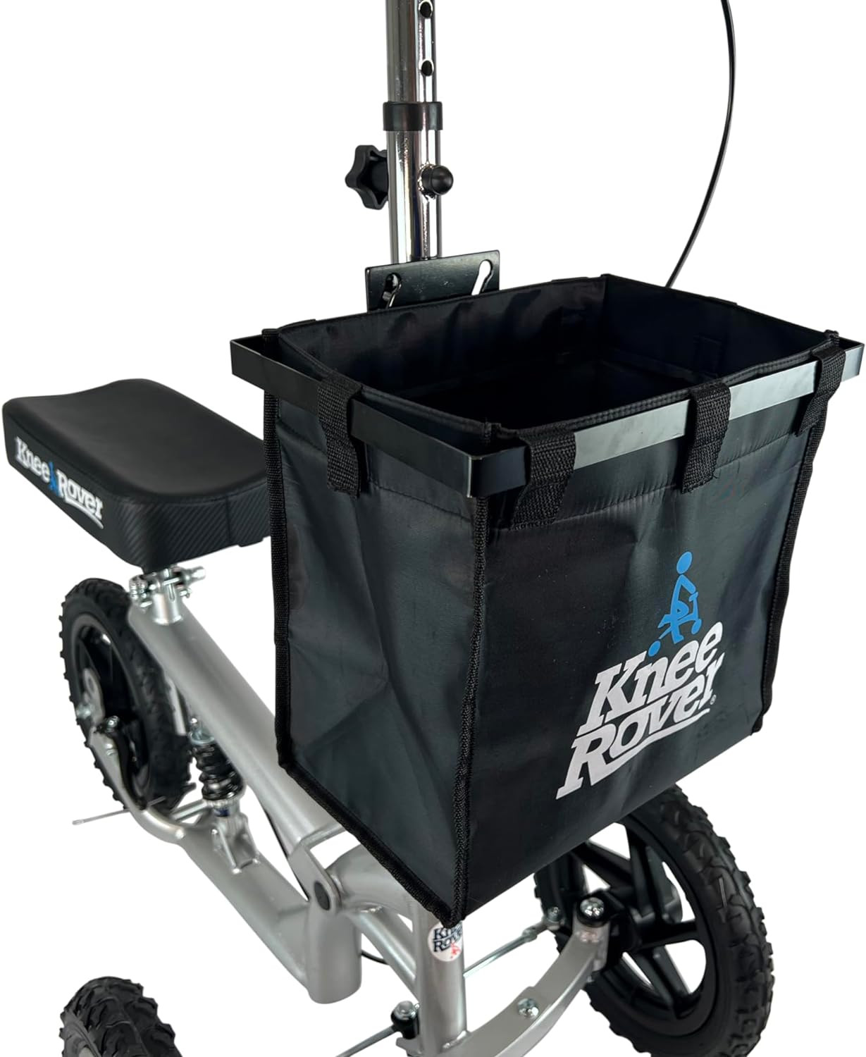 Kneerover Deluxe Knee Scooter Basket Accessory with Large Capacity - Knee Rover