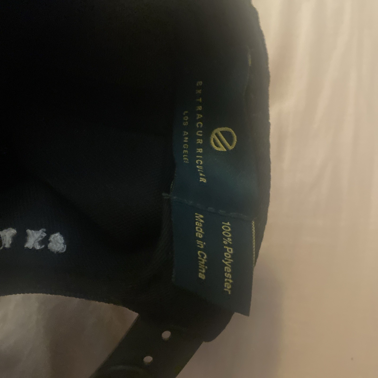 Extracurricular Golf Flexfit SnapBack Hat embroidered logo black